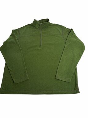 Koppen Moss Green 1/4 Zip long sleeve Shirt XXL